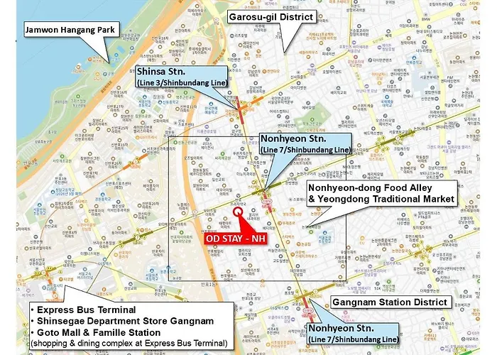Apartamento Od Gangnam #3 Min To Nonhyeon Stn #spacious 2br Seul