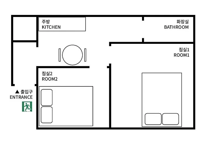 Od Gangnam #3 Min To Nonhyeon Stn #spacious 2br Apartamento *